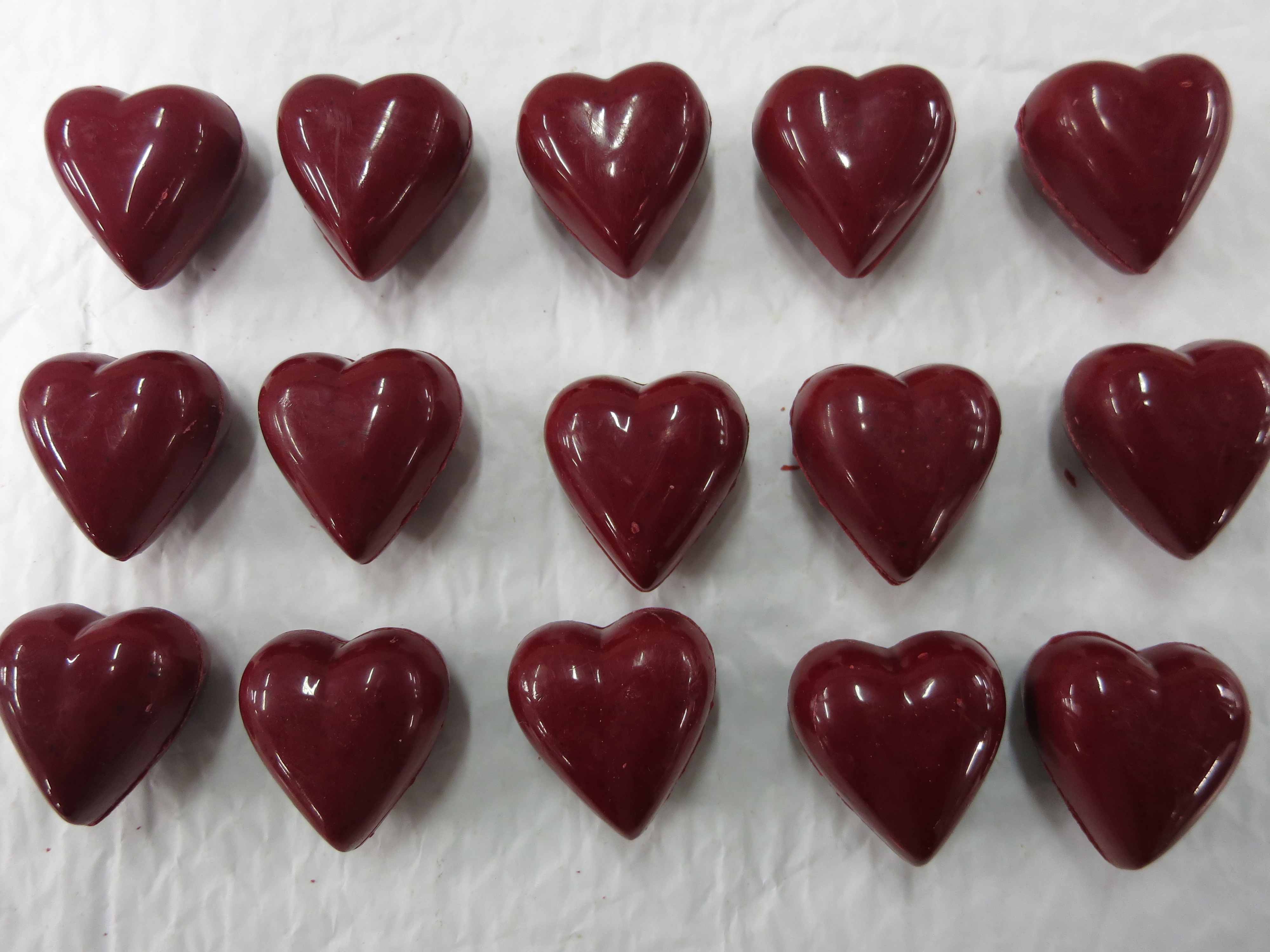 Bombones con forma de coraz&oacute;n de Pasteler&iacute;a Mallorca