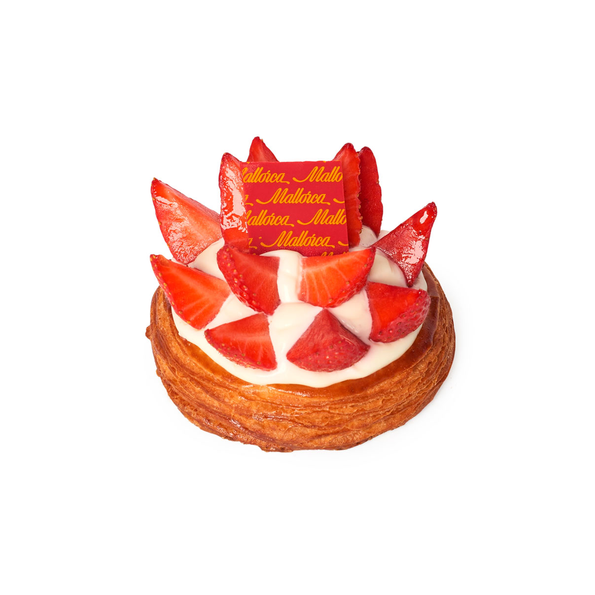 Postre de fresas y mascarpone de Pastelería Mallorca