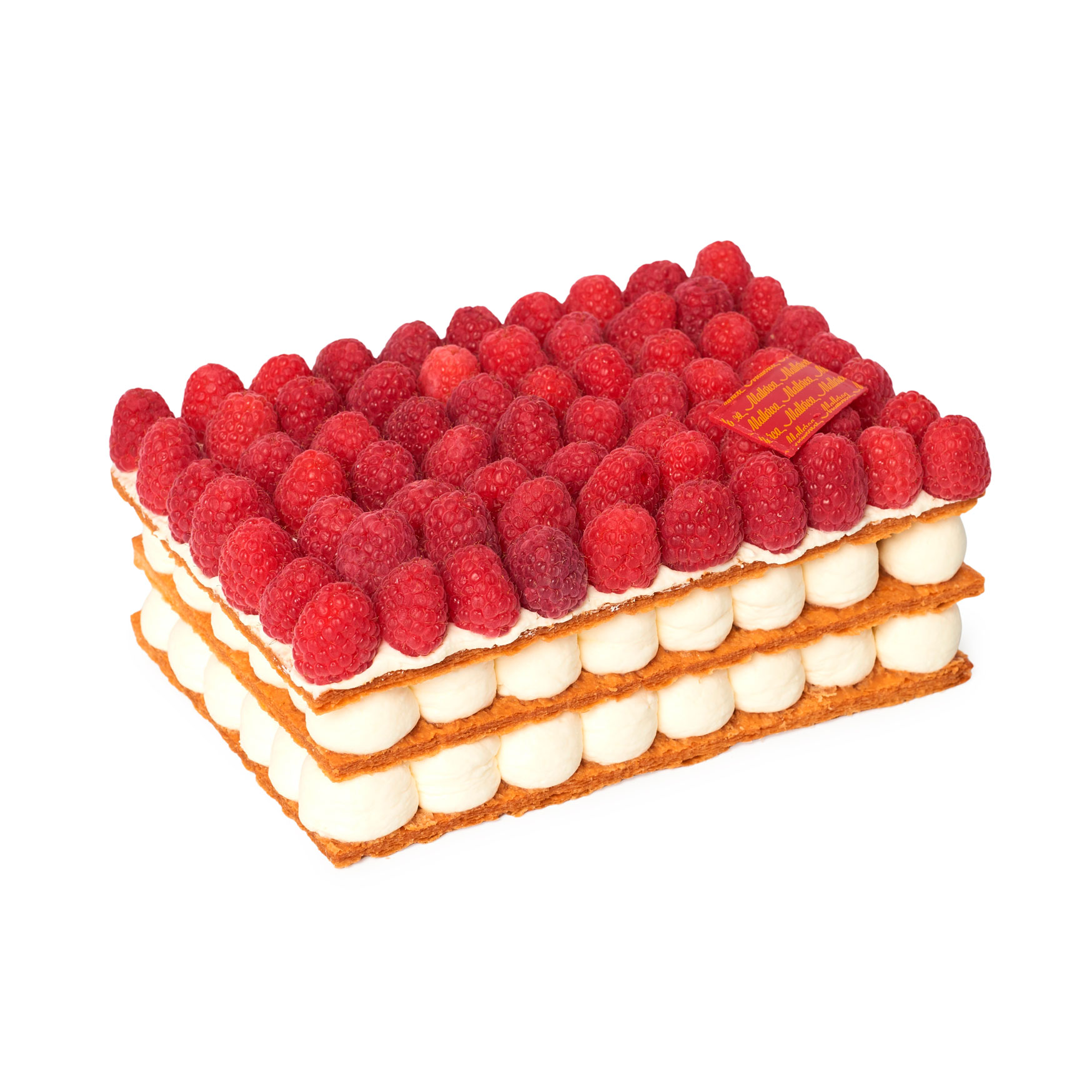 Tarta milhojas de frambuesa de Pastelería Mallorca