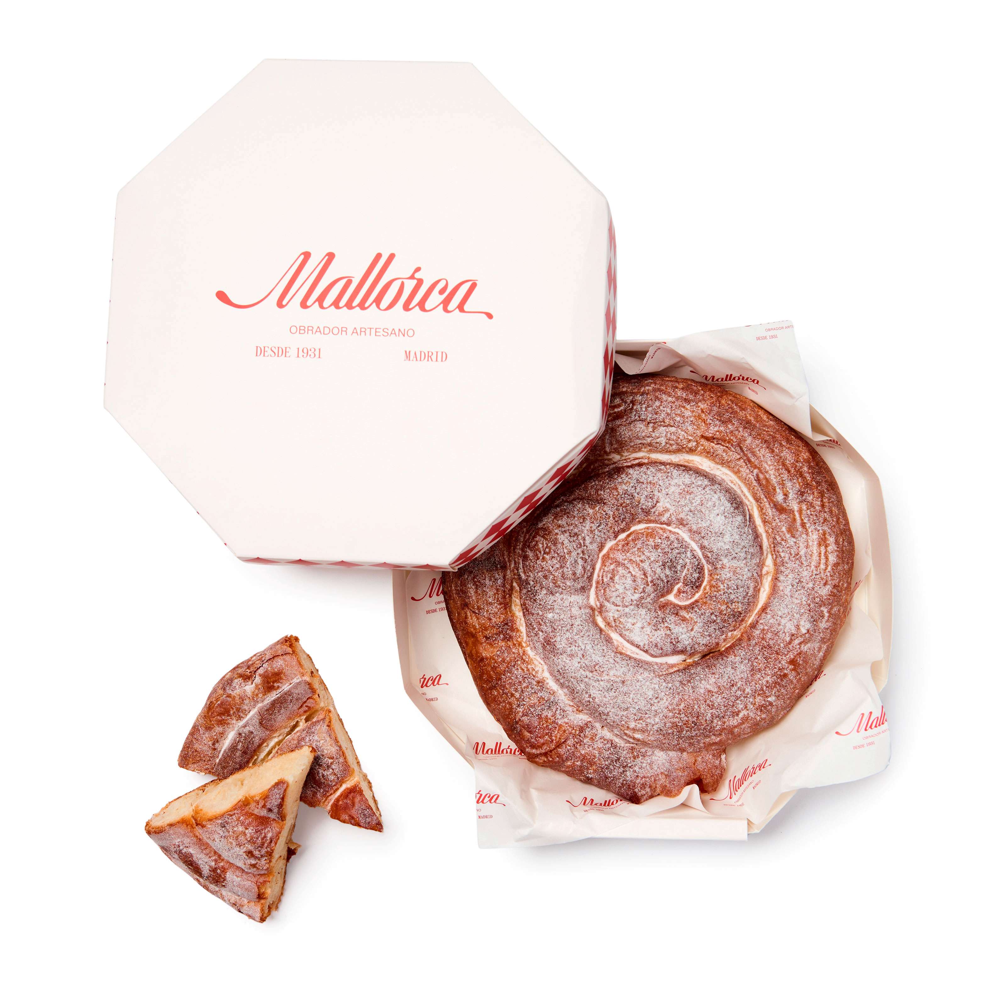 Ensaimada de crema 6 raciones de Pastelería Mallorca