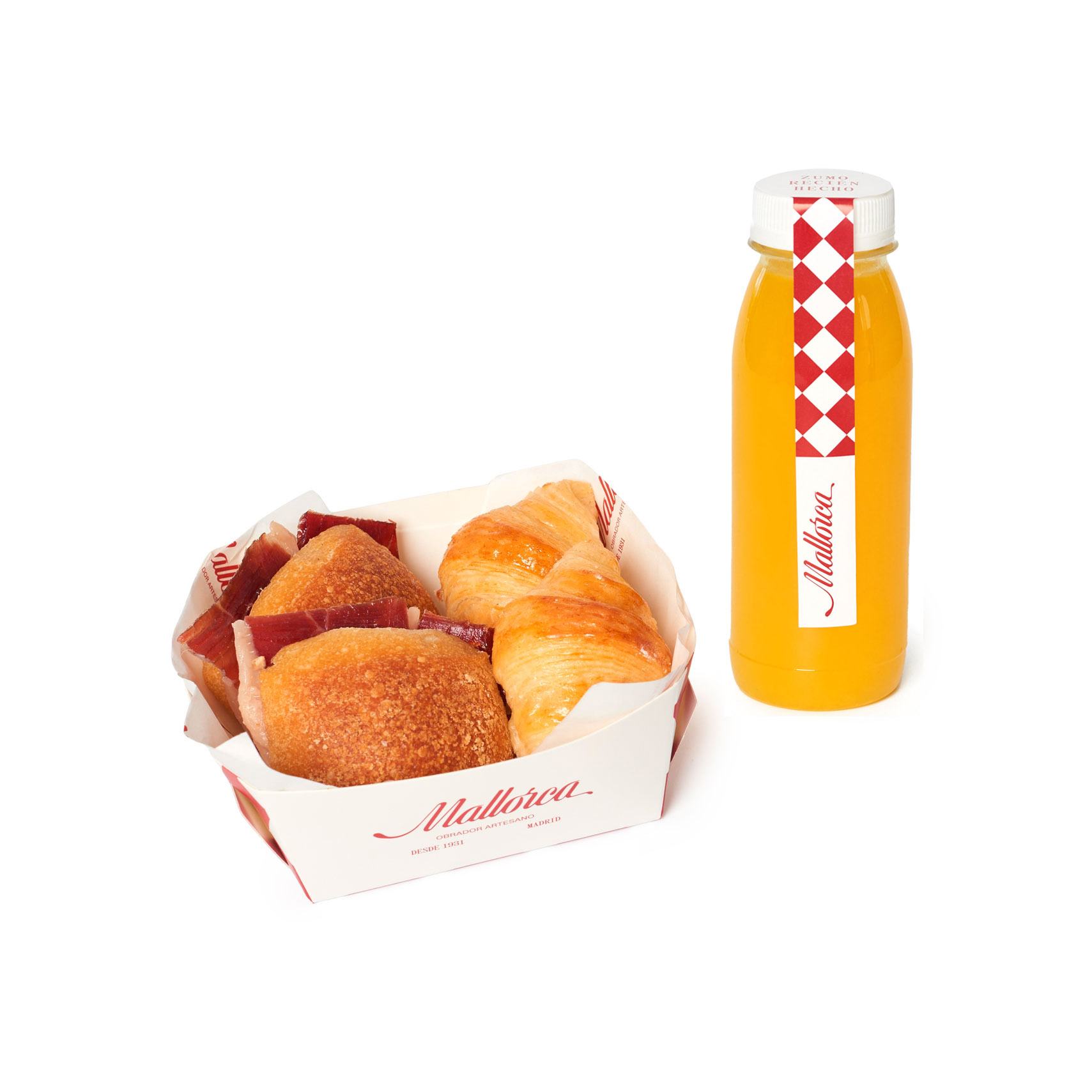 Desayuno de bellota de Pastelería Mallorca