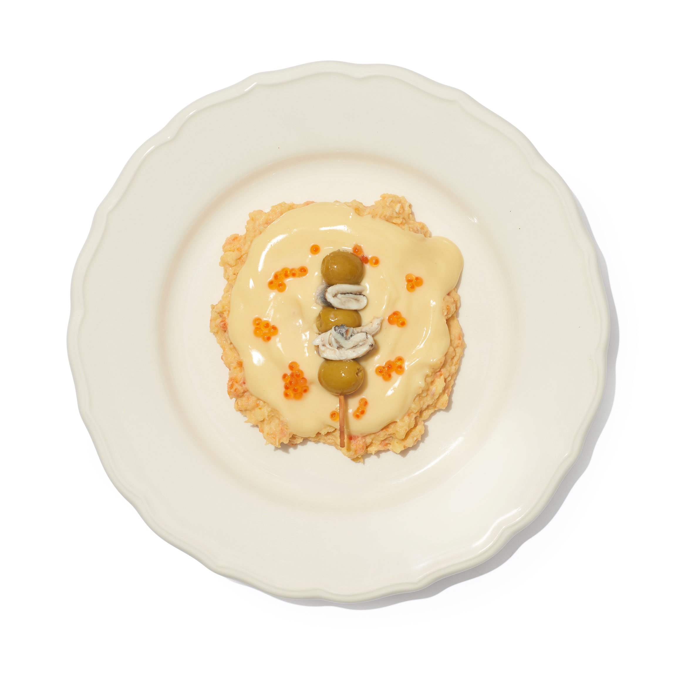 Ensaladilla rusa trufada con gilda de Pastelería Mallorca