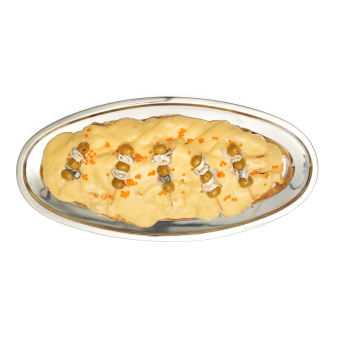 Ensaladilla rusa trufada con gilda de Pastelería Mallorca